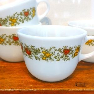 Vintage four set milk glass Spice of Life pyrex
